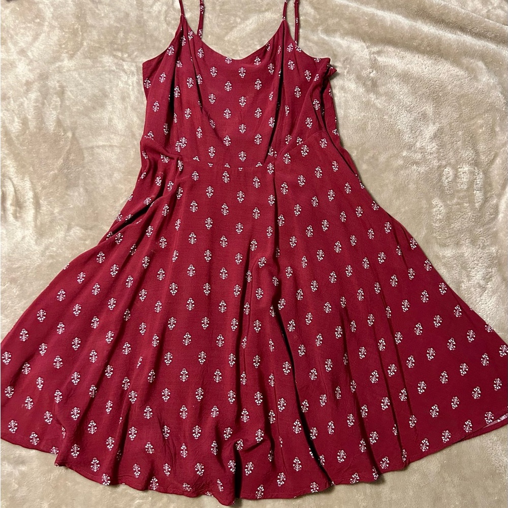 Old Navy Red Textured Dress